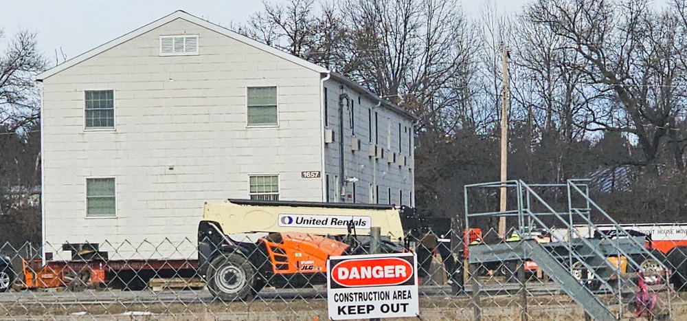 Relocation of World War II-era barracks at Fort McCoy