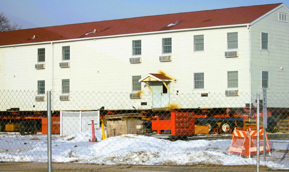 Relocation of World War II-era barracks at Fort McCoy