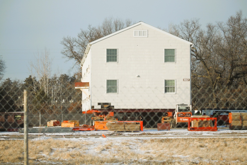 Relocation of World War II-era barracks at Fort McCoy