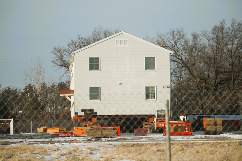 Relocation of World War II-era barracks at Fort McCoy