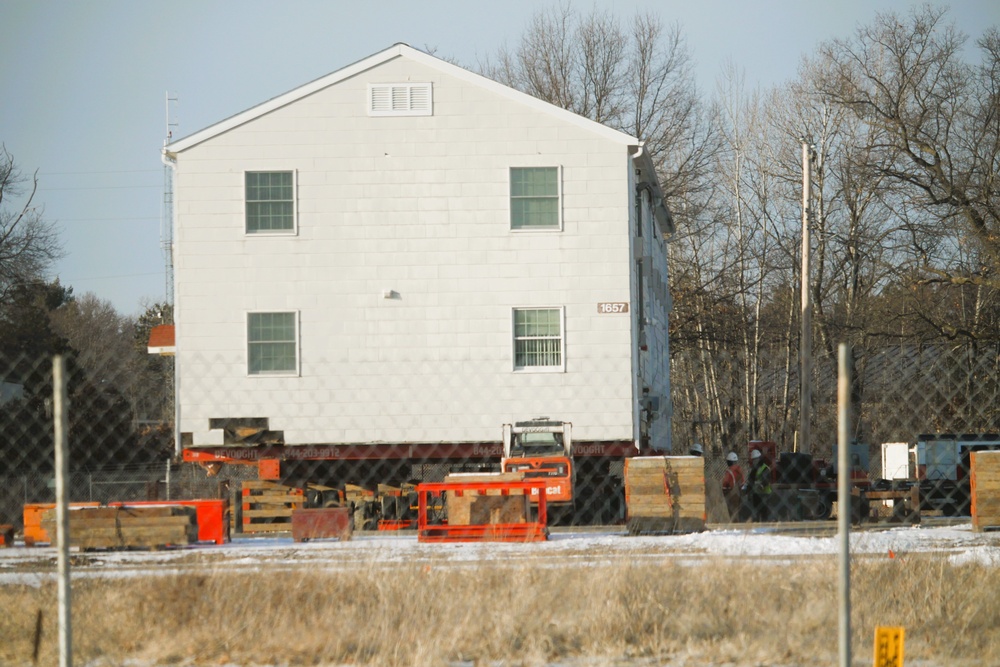 Relocation of World War II-era barracks at Fort McCoy