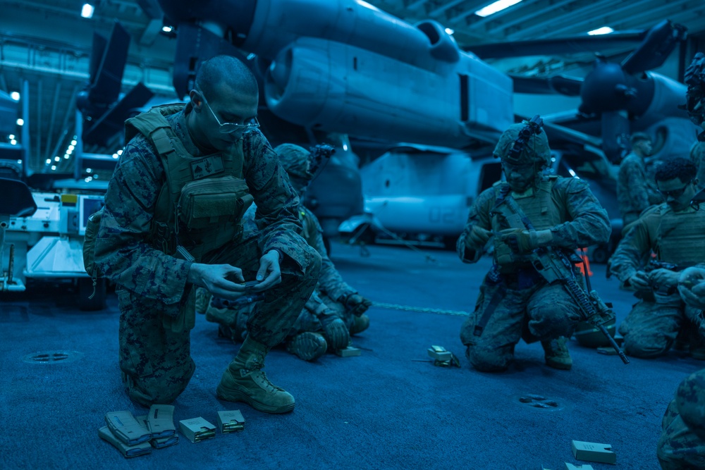 31st MEU | BLT 2/4 conducts Live-Fire Weapons Training aboard USS America (LHA 6)