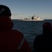USCGC Polar Star (WAGB 10) conducts crew exchange in McMurdo Sound during Operation Deep Freeze
