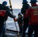 USCGC Polar Star (WAGB 10) conducts crew exchange in McMurdo Sound during Operation Deep Freeze