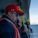 USCGC Polar Star (WAGB 10) conducts crew exchange in McMurdo Sound during Operation Deep Freeze