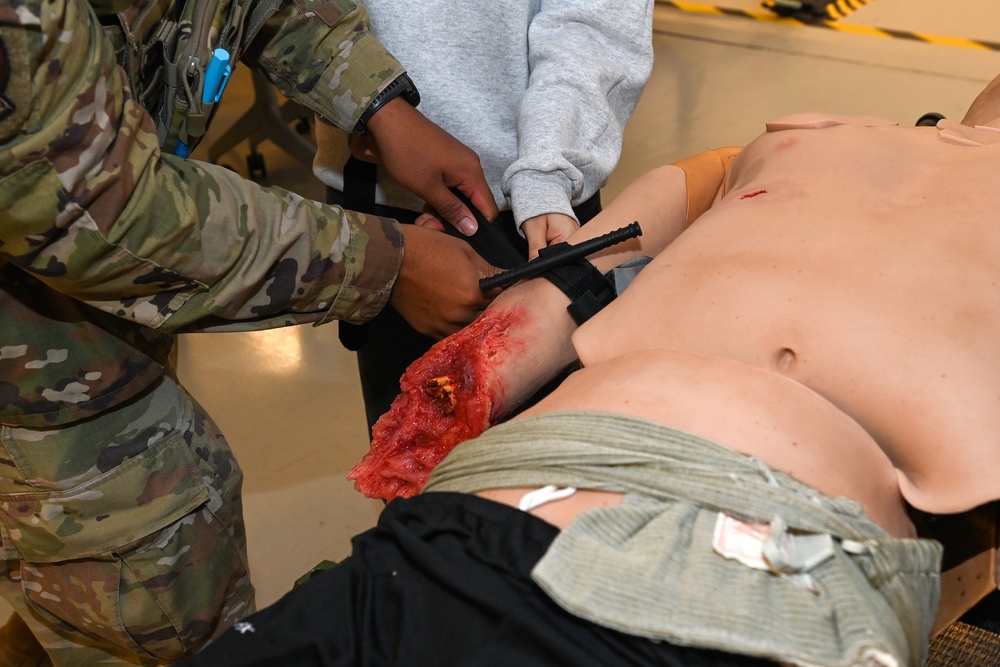 Air Force JROTC Experiences Hands-On Army Training at Torii Station