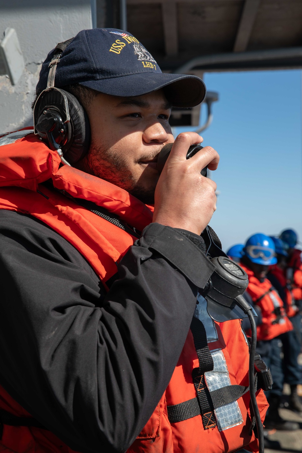 USS Iwo Jima Conducts Fueling At Sea Operations