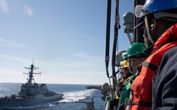 USS Iwo Jima Certifies in Fueling at Sea, Unit-Level Seamanship