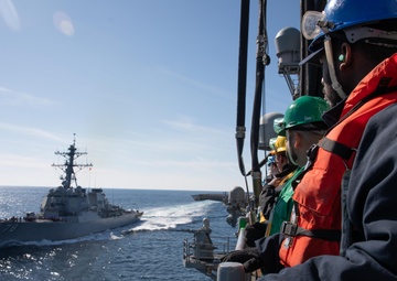 USS Iwo Jima Certifies in Fueling at Sea, Unit-Level Seamanship