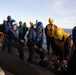 USS Iwo Jima Conducts Fueling At Sea Operations