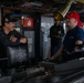 USCGC Polar Star (WAGB 10) conducts crew exchange in McMurdo Sound during Operation Deep Freeze