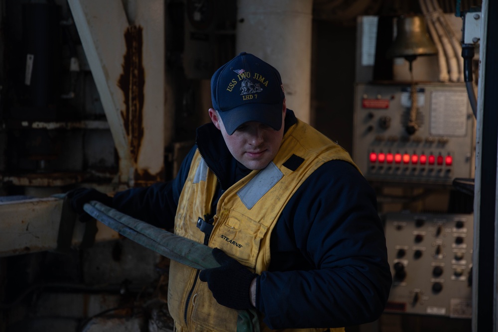 USS Iwo Jima Departs Naval Station Norfolk