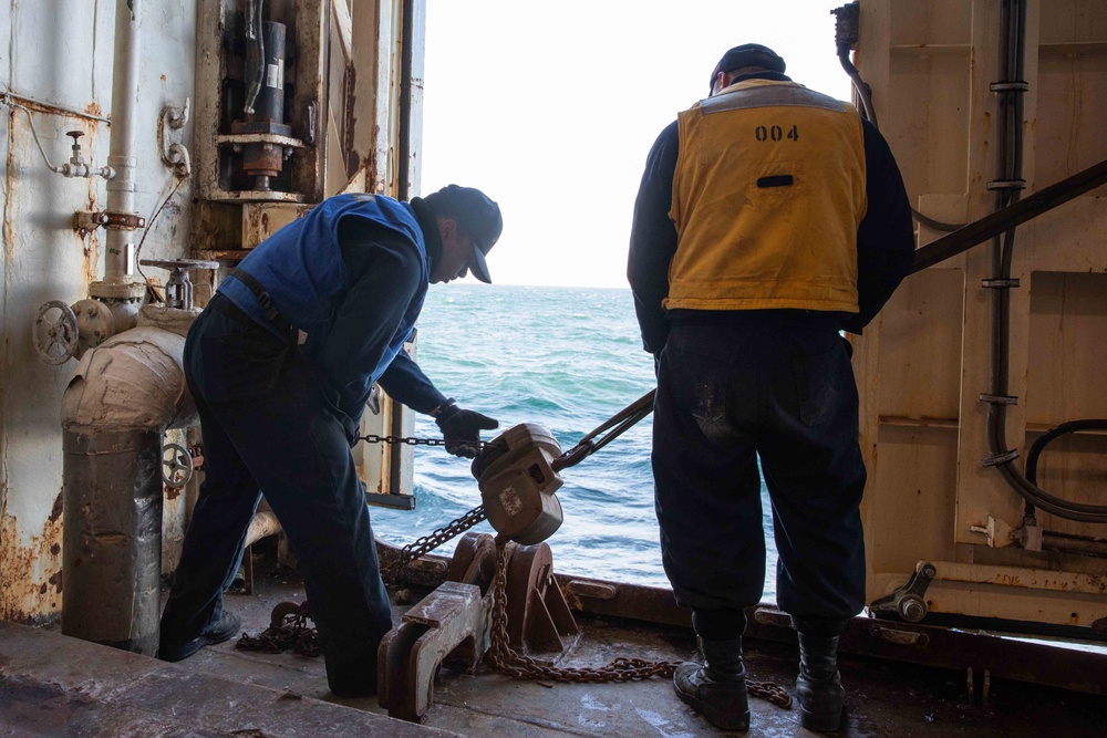 USS Iwo Jima Departs Naval Station Norfolk