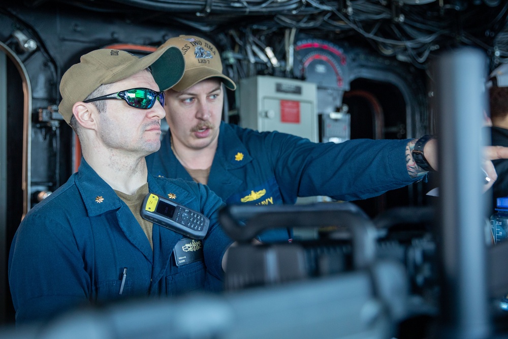 USS Iwo Jima Departs Naval Station Norfolk