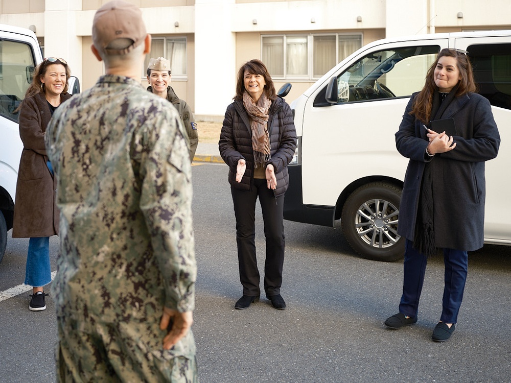 Mrs. Cheever Visits CFAY Unaccompanied Housing