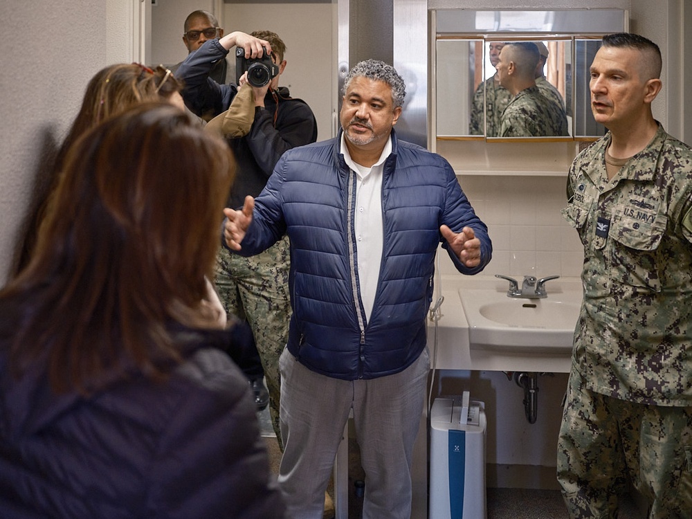 Mrs. Cheever Visits CFAY Unaccompanied Housing