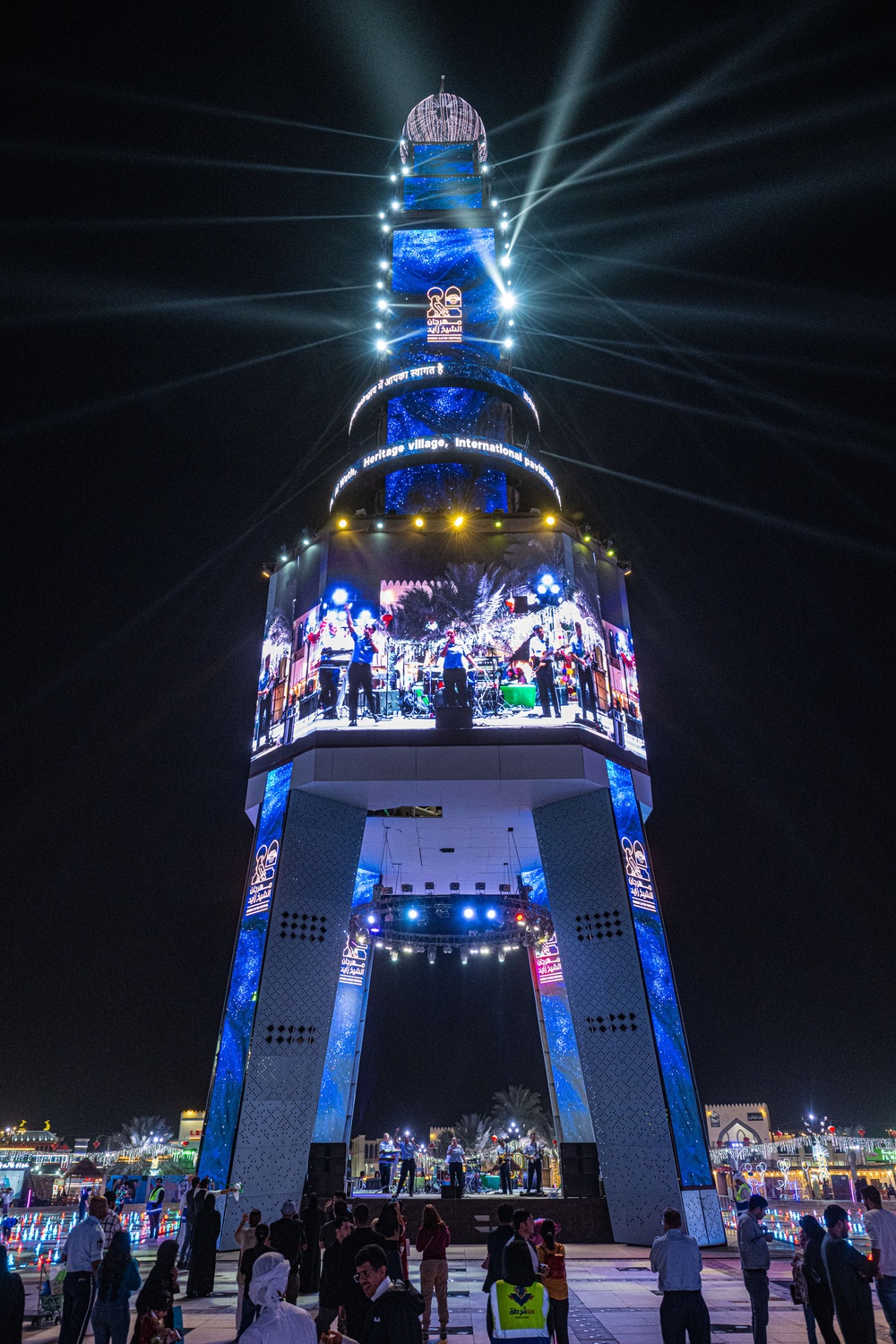 The AFCENT Band performs at the Sheikh Zayed Festival