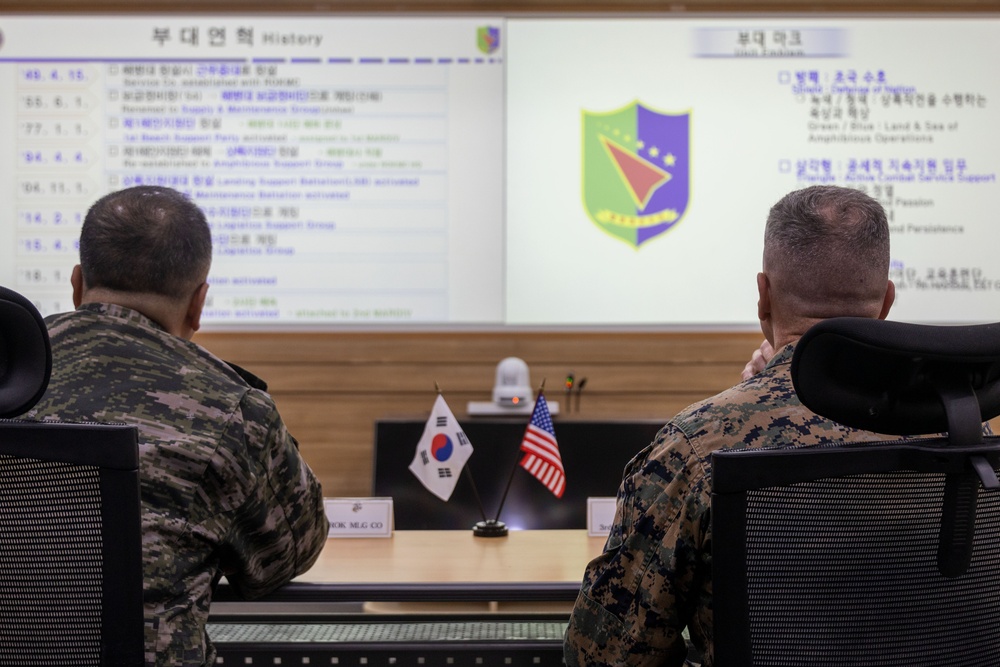 3rd MLG CG visits ROK 1st MarDiv, MLG During Bilateral Exercises