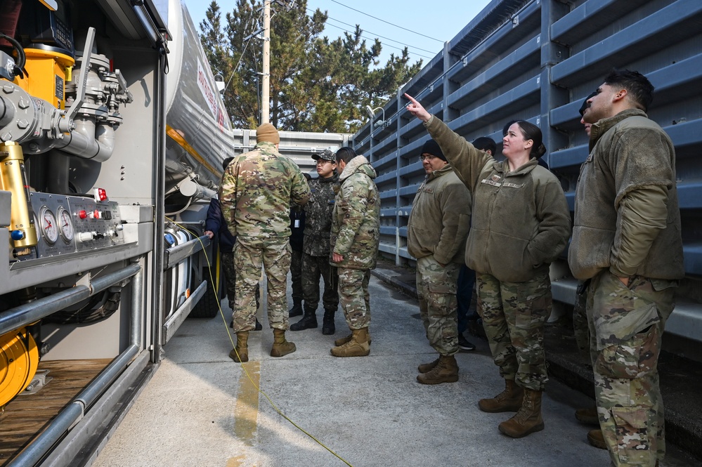 8th LRS POL flight tours new aircraft refueling unit