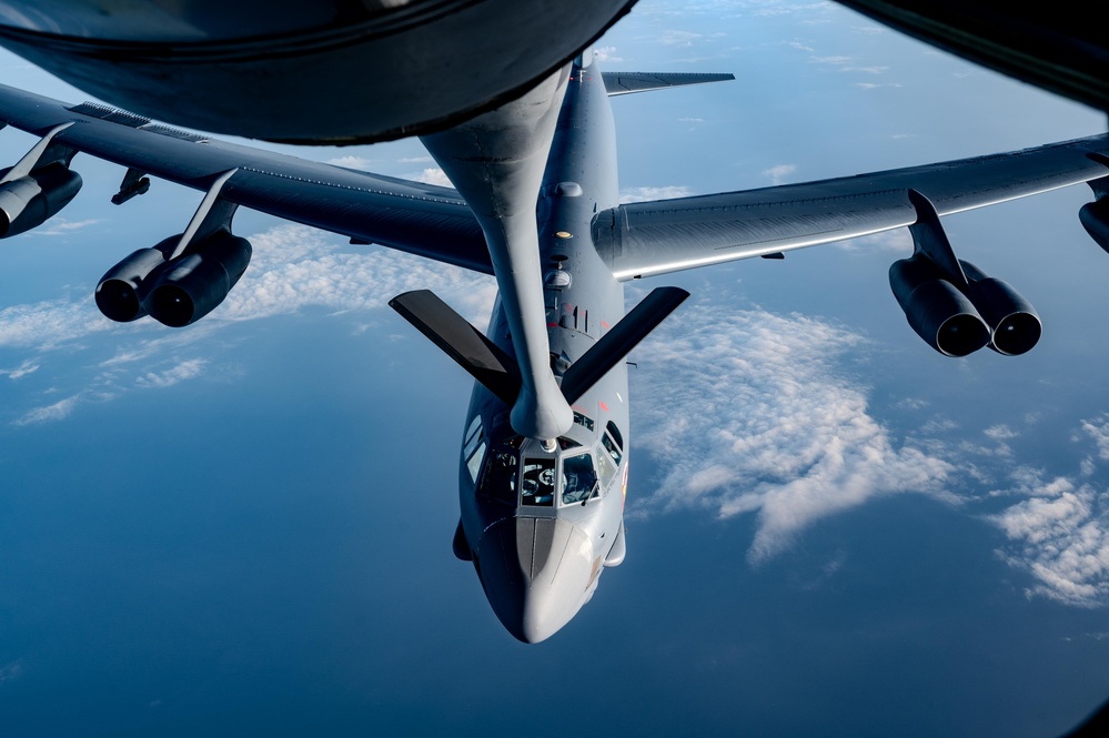 B-52 strategic bombers overfly USCENTCOM AOR during bomber task force mission