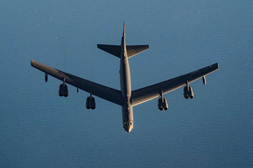 B-52 strategic bombers overfly USCENTCOM AOR during bomber task force mission