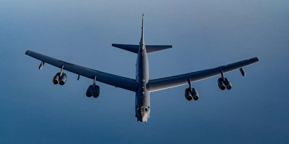 B-52 strategic bombers overfly USCENTCOM AOR during bomber task force mission