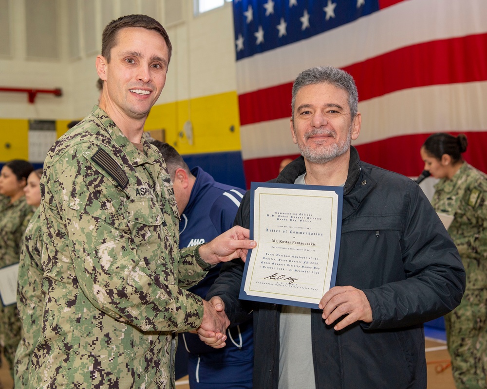 February 2025 NSA Souda Bay Awards at Quarters