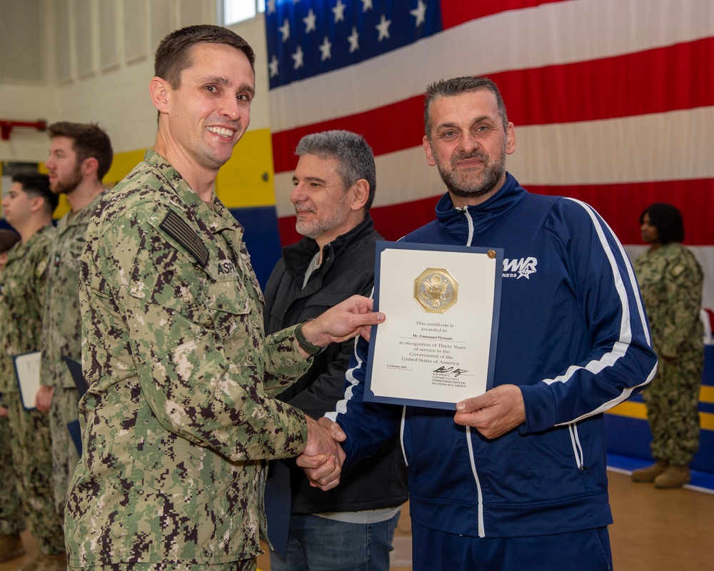 February 2025 NSA Souda Bay Awards at Quarters