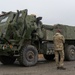 Belgian Army Leaders visit 3-321 FAR static HIMARS display