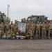 Belgian Army Leaders visit 3-321 FAR static HIMARS display