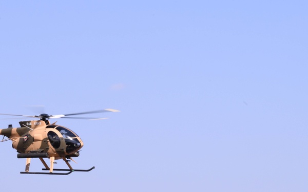 US, KDF control aircraft during an air ground integration display at Justified Accord