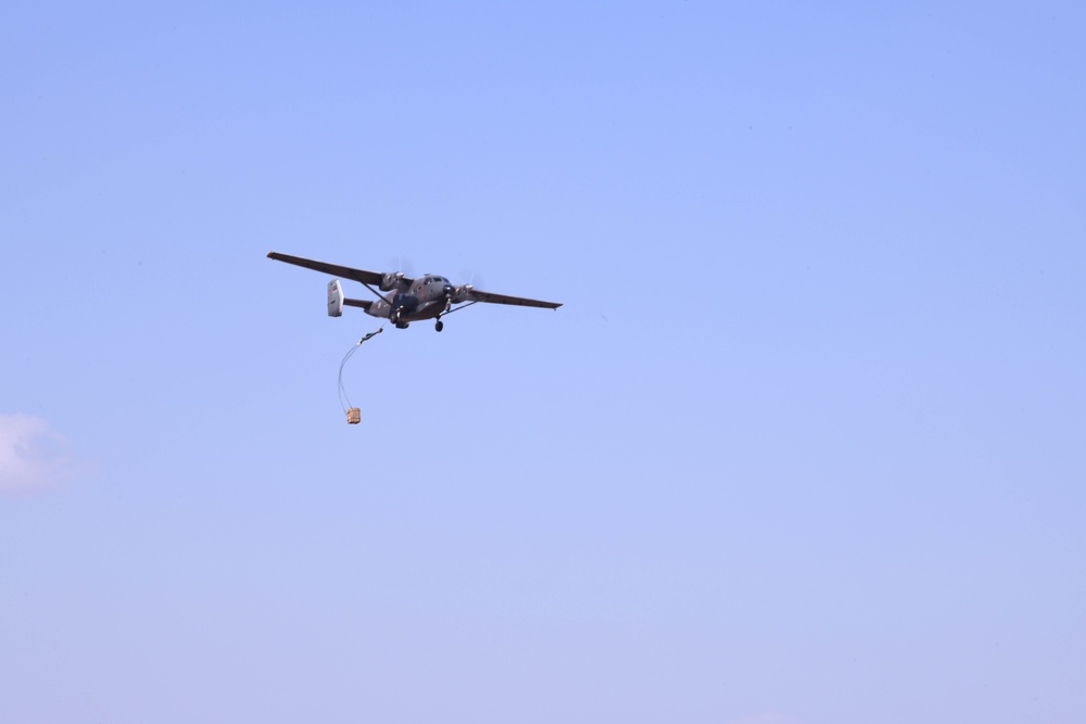 US, KDF control aircraft during an air ground integration display at Justified Accord