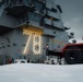 USS Gerald R. Ford (CVN 78) Sailors shovel snow during a winter storm