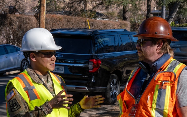 Army, Marine leaders observe wildfire hazardous waste cleanup