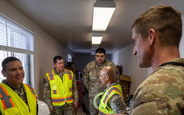 Army, Marine leaders observe wildfire hazardous waste cleanup