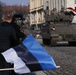 U.S. Soldiers participate in the Estonian Independence Day Parade