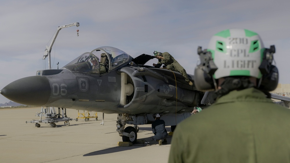 Marine Attack Squadron (VMA) 231 AV-8B Harrier II Demilitarization