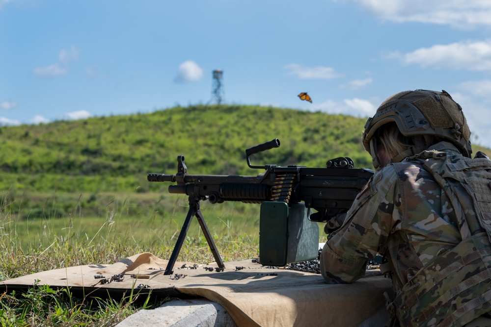 156th Wing SFS heavy weapons proficiency training