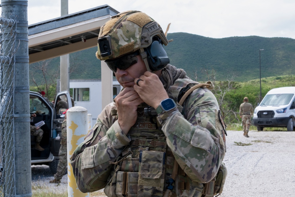 156th Wing SFS heavy weapons proficiency training