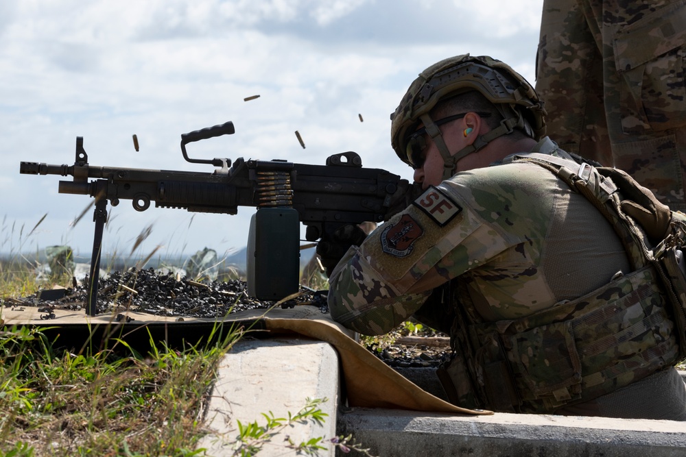 156th Wing SFS heavy weapons proficiency training