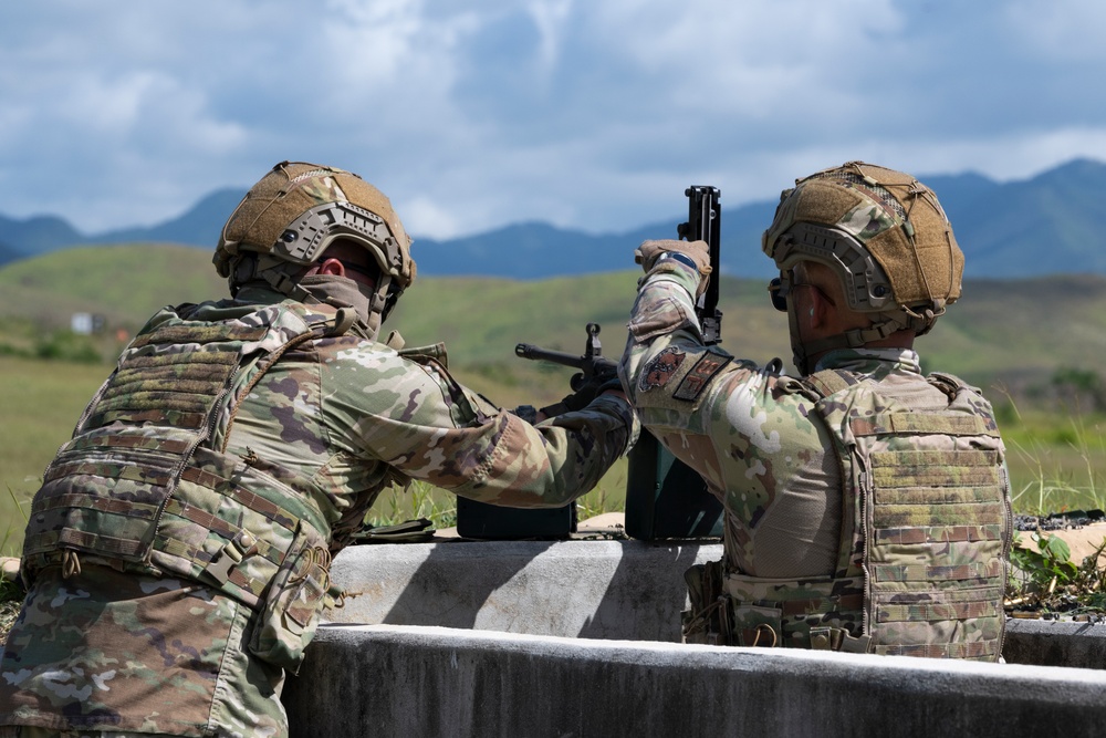 156th Wing SFS heavy weapons proficiency training