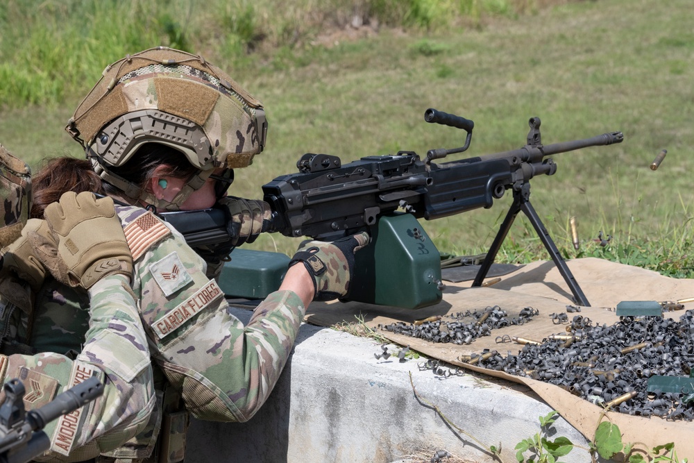 156th Wing SFS heavy weapons proficiency training