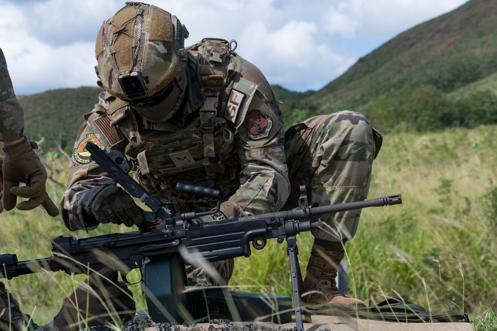 156th Wing SFS heavy weapons proficiency training