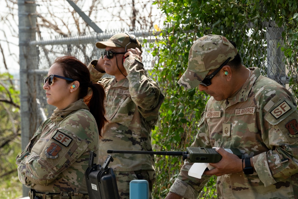 156th Wing SFS heavy weapons proficiency training