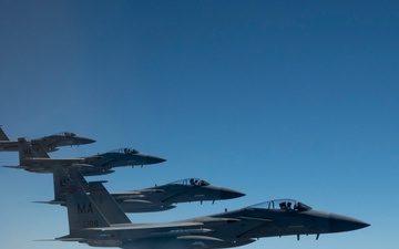 104th Fighter Wing Airmen participate in Exercise Ready Eagle 25-01 as final exercise with the F-15 Eagle