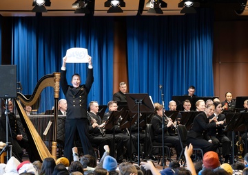 Students visit U.S. Navy Band at Washington Navy Yard