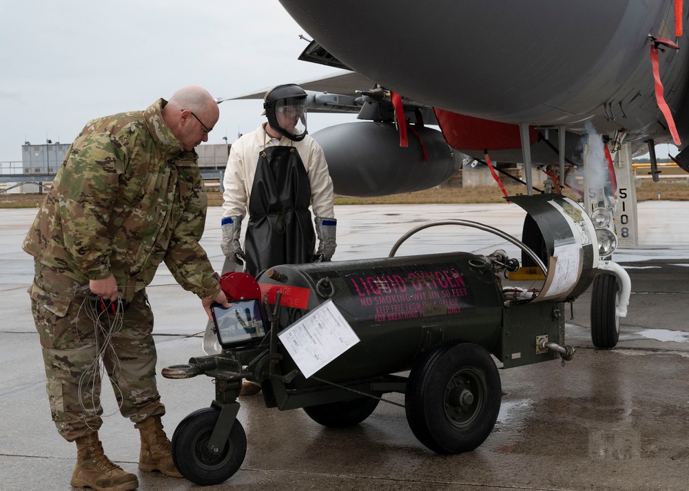 104th Fighter Wing Airmen participate in Exercise Ready Eagle 25-01 as final exercise with the F-15 Eagle