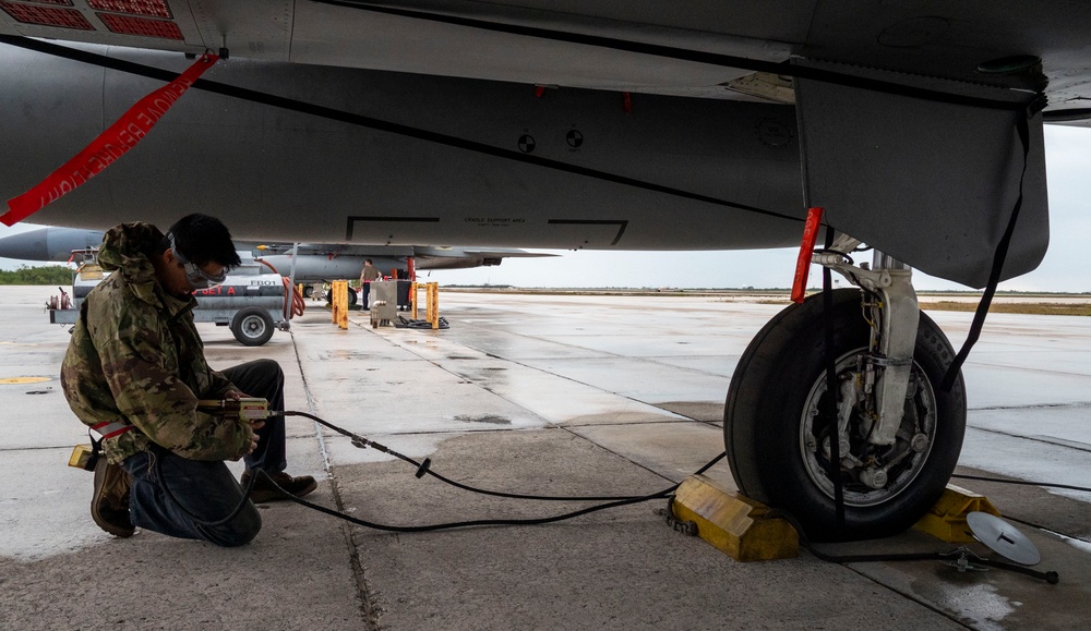 104th Fighter Wing Airmen participate in Exercise Ready Eagle 25-01 as final exercise with the F-15 Eagle