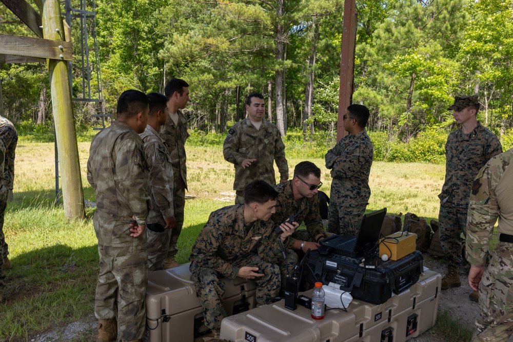 Peruvian Marines Visit School of Infantry – East