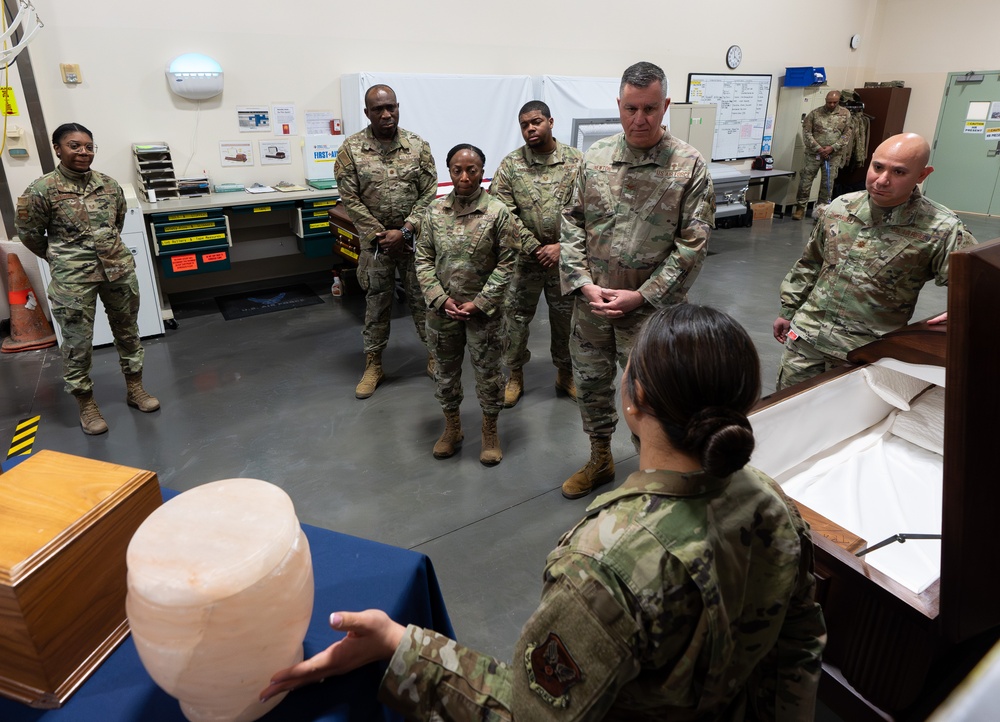 AMC Command Chaplain Visits AFMAO to Strengthen Support for Fallen Service Members